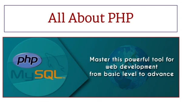 All About PHP