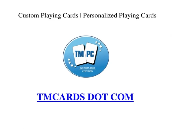Custom Playing Cards | Personalized Playing Cards Manufacturer