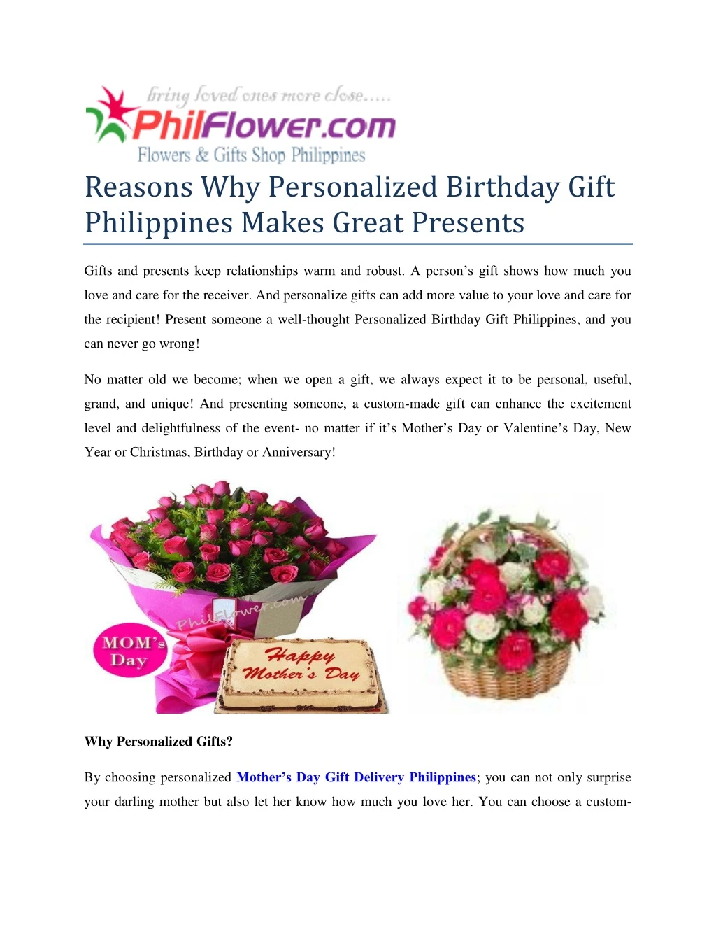 reasons why personalized birthday gift