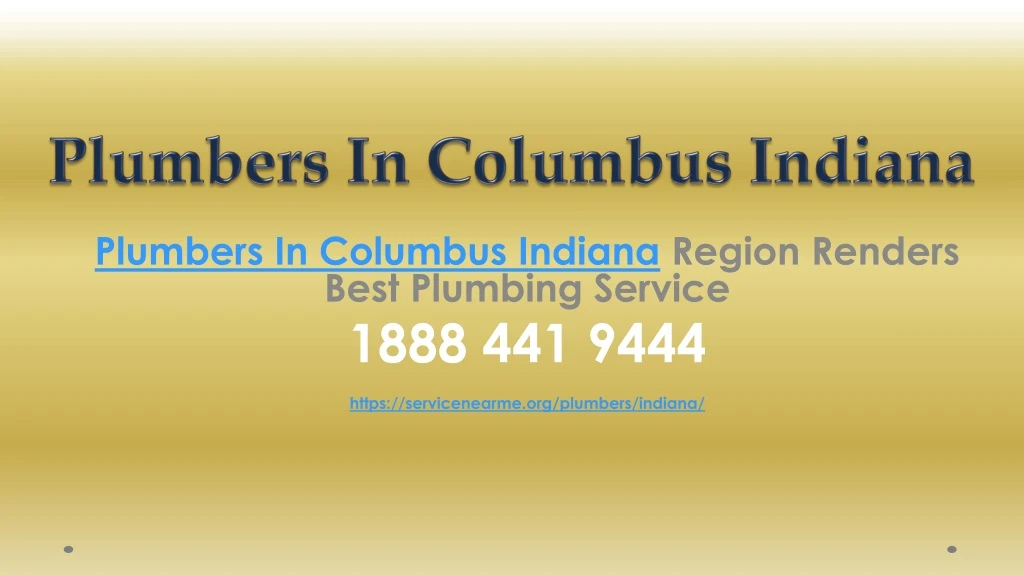 plumbers in columbus indiana