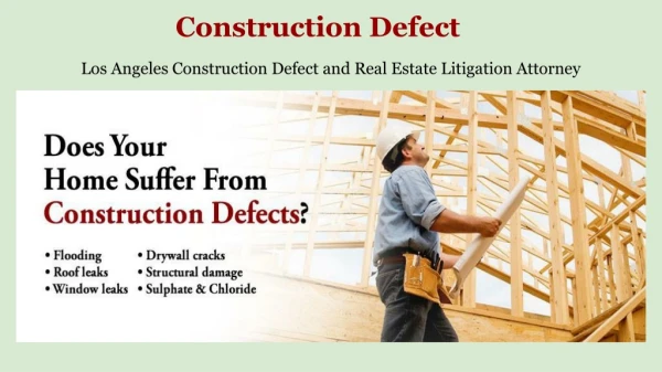 Residential Construction Defect Attorney
