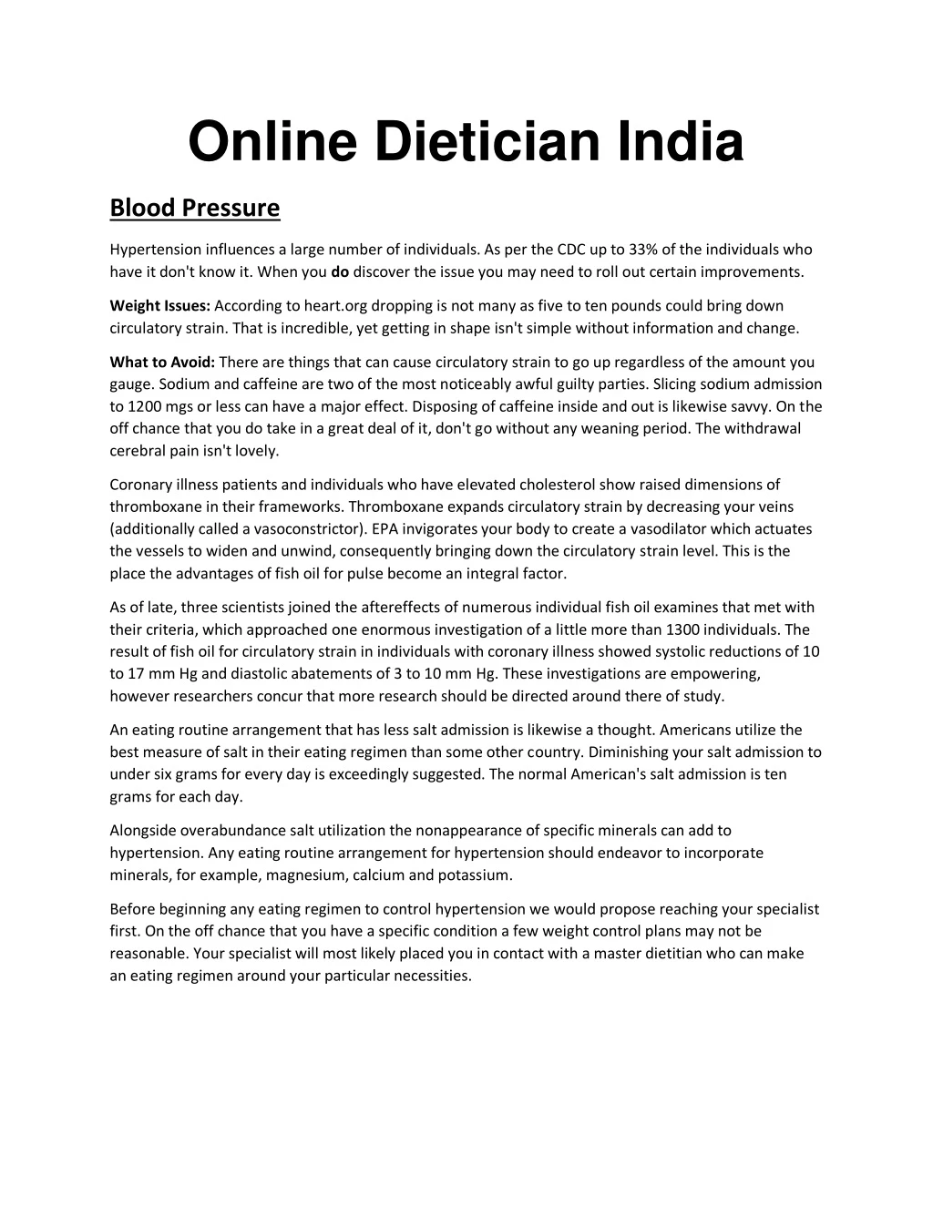 online dietician india