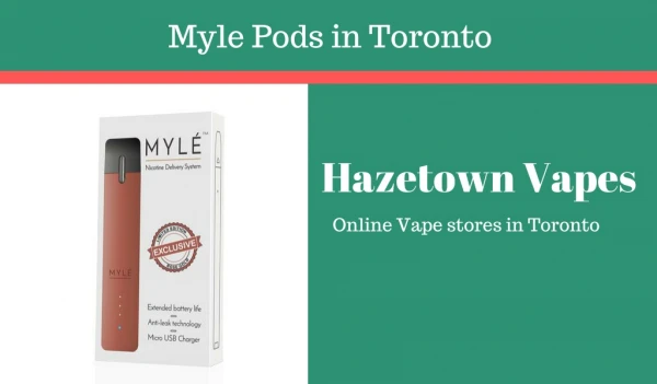 Myle Pods in Toronto, Canada