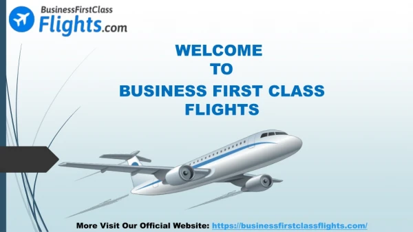 Business First Class Flights Booking