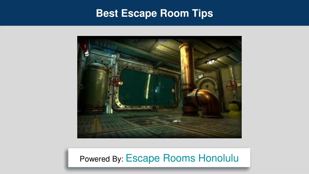 best escape room tips
