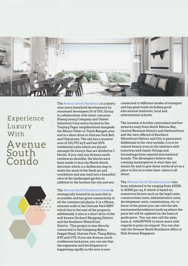 Experience Luxury With Avenue South Condo