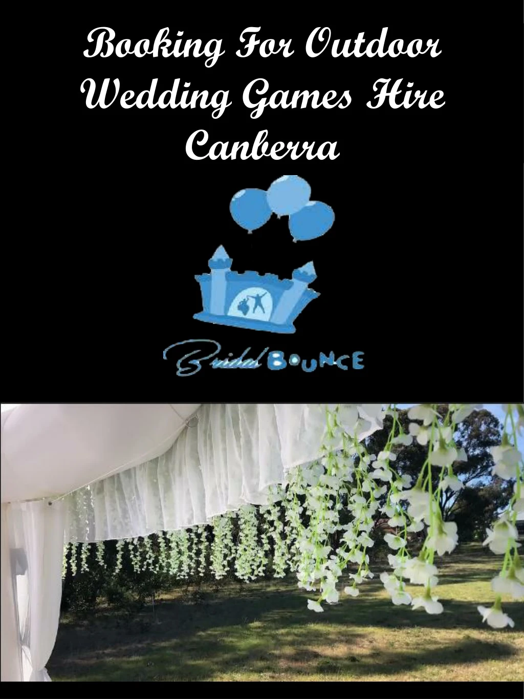 booking for outdoor wedding games hire canberra