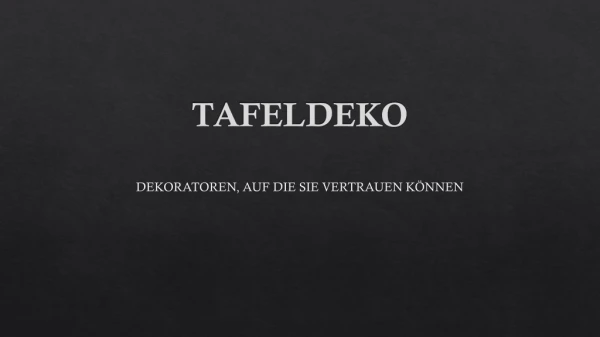 tafeldeko