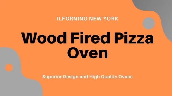 ilFornino Wood Fired Pizza Oven