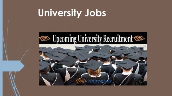 Upcoming University Jobs 2019 - Check Teaching & Non-Teaching Exam