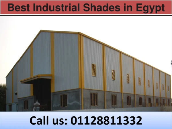 Best Industrial Shades in Egypt