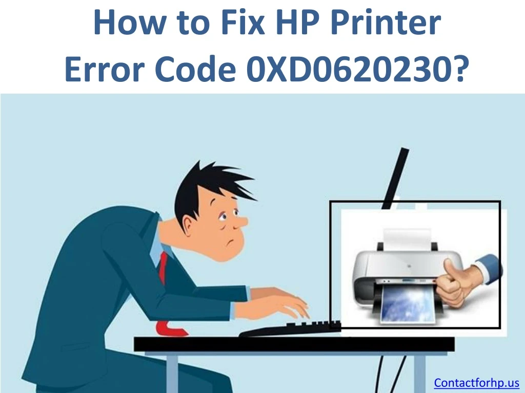 how to fix hp printer error code 0xd0620230