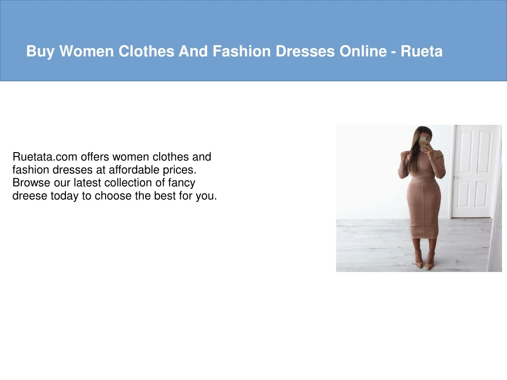 buy women clothes and fashion dresses online rueta