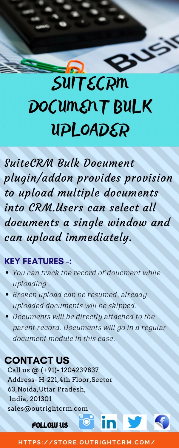 Upload Multiple Document with One Click-SuiteCRM Document Bulk Uploader