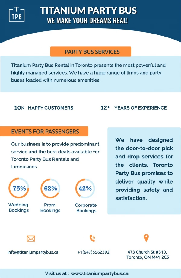 Titanium Party Buses and Limos in Toronto