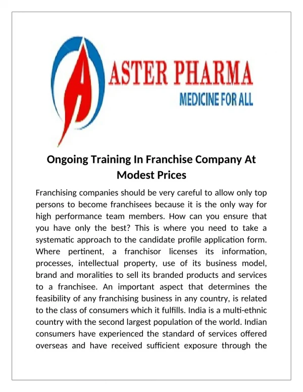 We are here to support Pharma Franchise Company at unbeatable price.