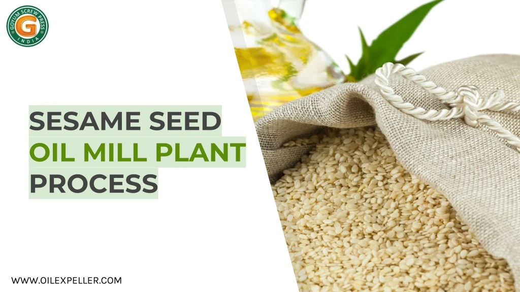 sesame seed oil mill plant process