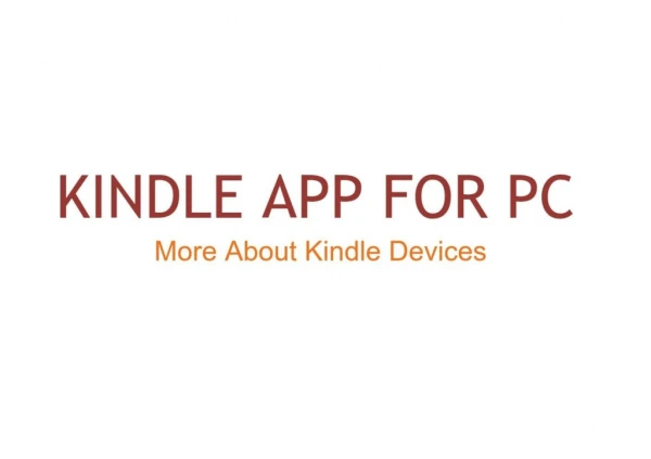 kindle Reader for Pc
