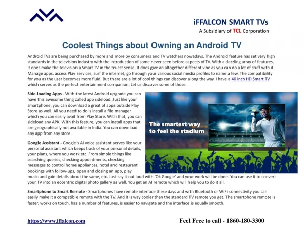 Coolest Things about owning an Android TV
