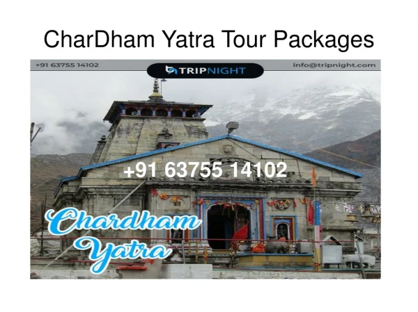CharDham Yatra Tour Packages - TripNight