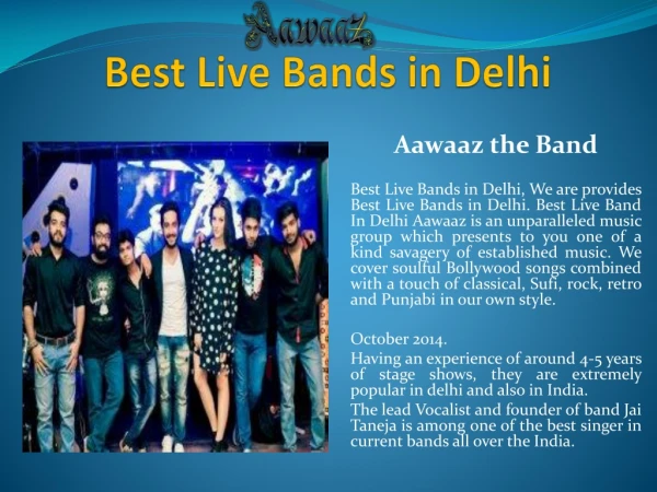 Best Live Bands in Delhi | Best | Top 10 Best Live Bands in Delhi
