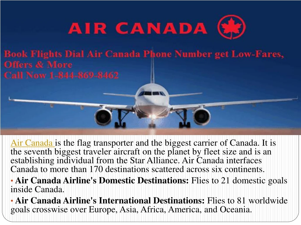 air canada is the flag transporter