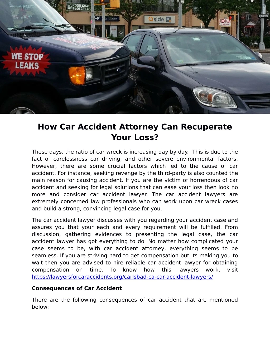 how car accident attorney can recuperate your loss