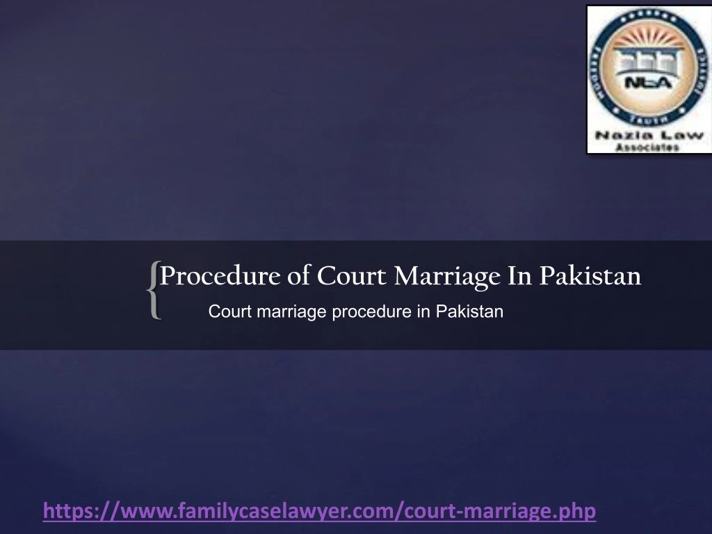 procedure of court marriage in pakistan