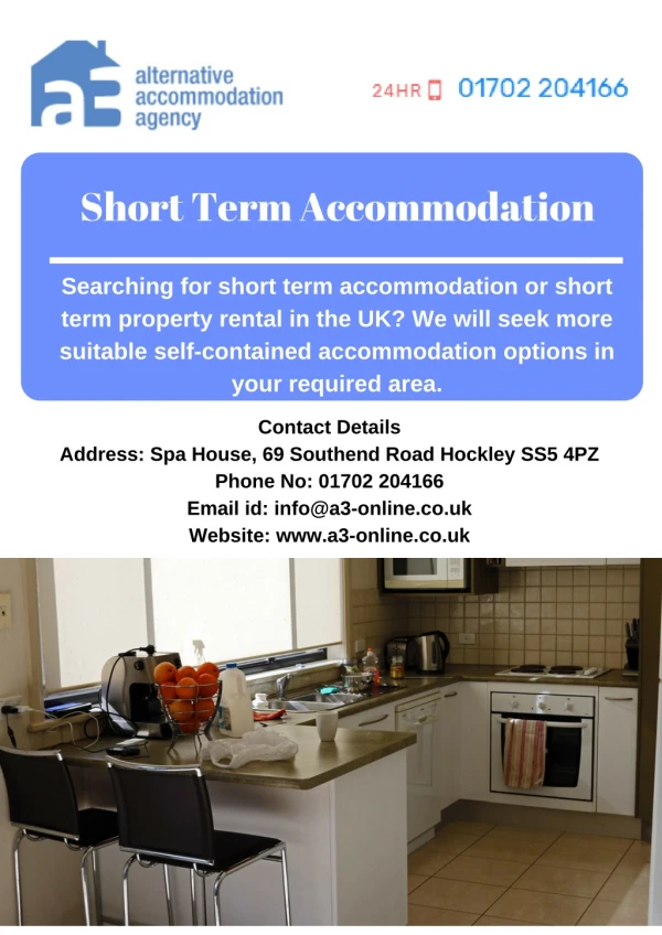 Short Term Accommodation