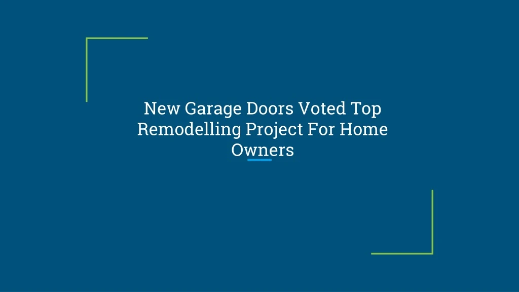 new garage doors voted top remodelling project for home owners