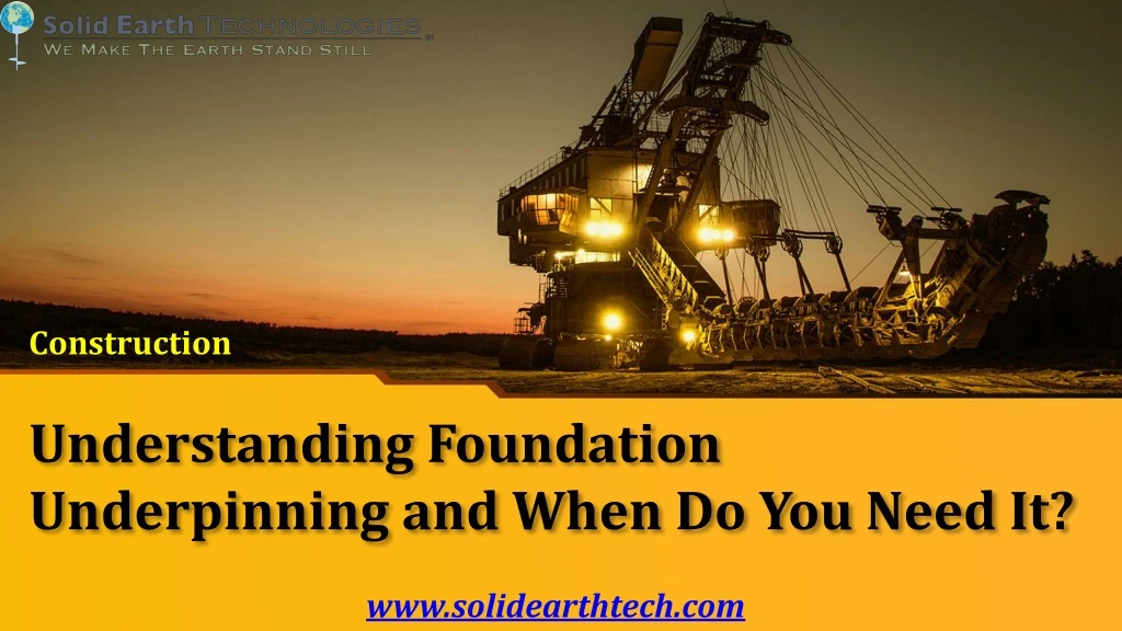 understanding foundation underpinning and when do you need it