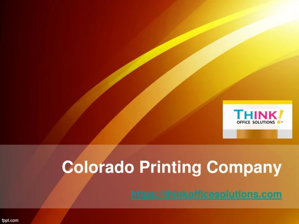 Colorado Printing Company - Thinkofficesolutions.com