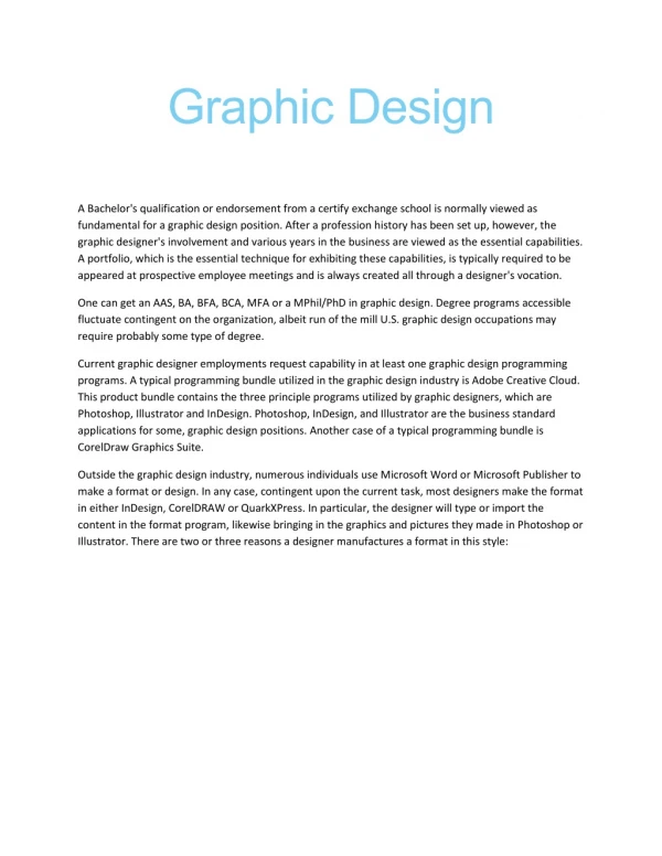 Graphics Design