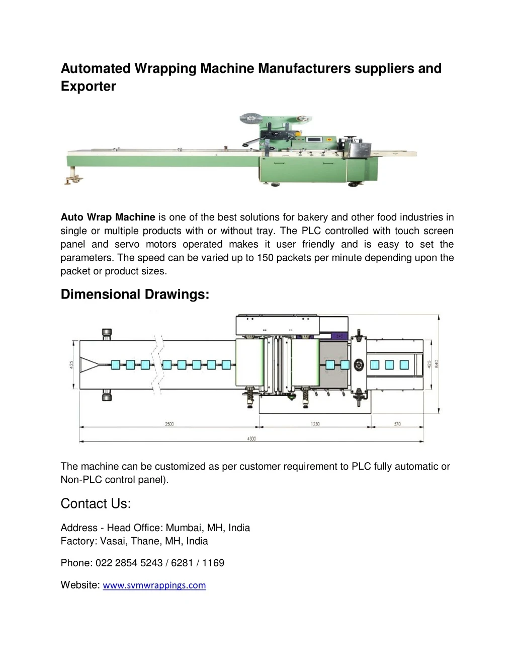 automated wrapping machine manufacturers