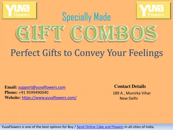 Specially Made Gift Combos - YuvaFlowers