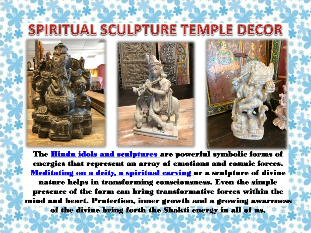 spiritual sculpture temple decor