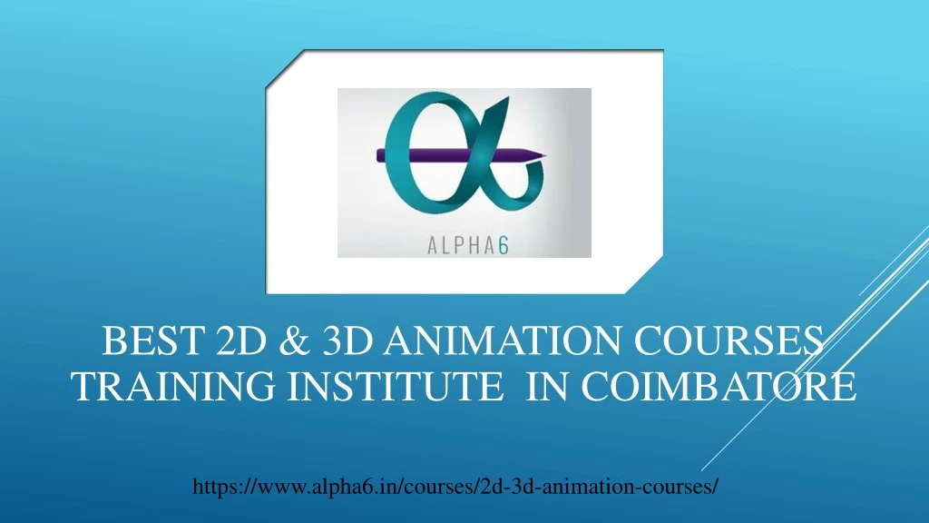 best 2d 3d animation courses training institute in coimbatore