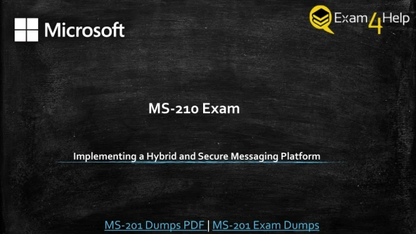 Useful MS-201 practice test | MS-201 dumps help you pass the certification
