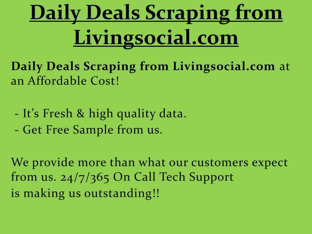 daily deals scraping from livingsocial com