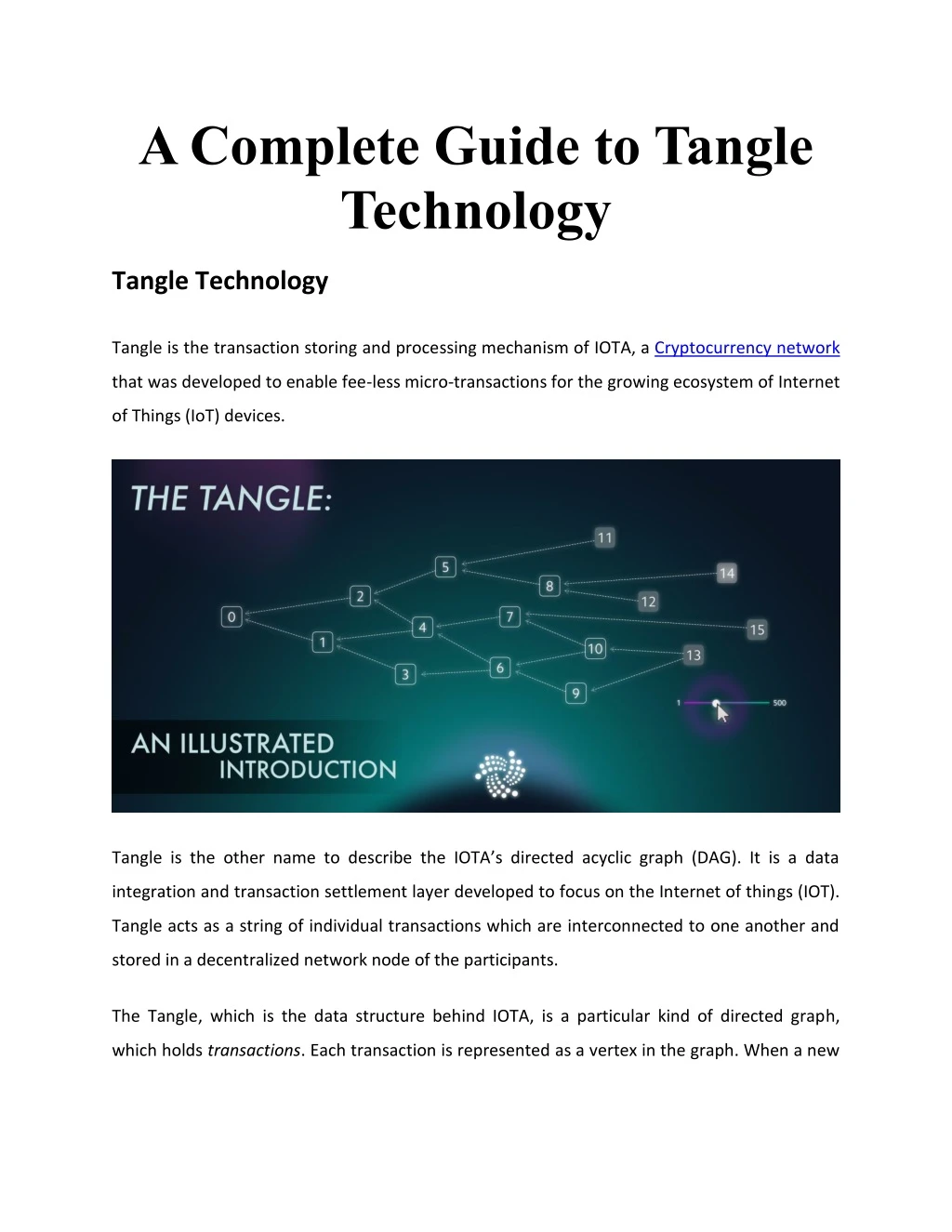 a complete guide to tangle technology