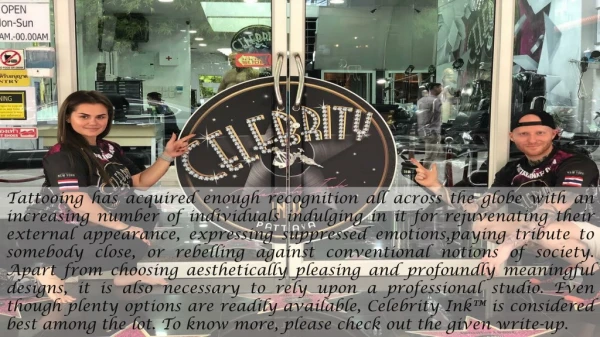 Celebrity Ink™: A User-Friendly Tattoo Parlour of Thailand