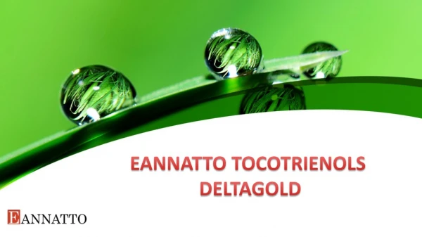 Eannatto Tocotrienols Deltagold