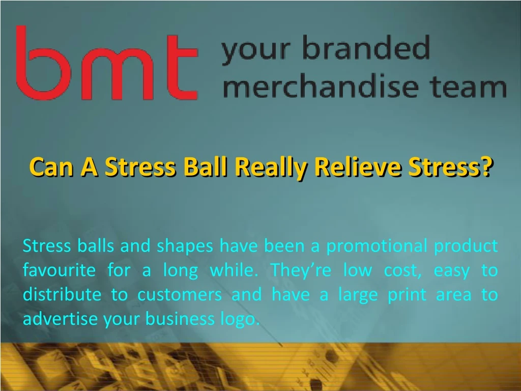 can a stress ball really relieve stress