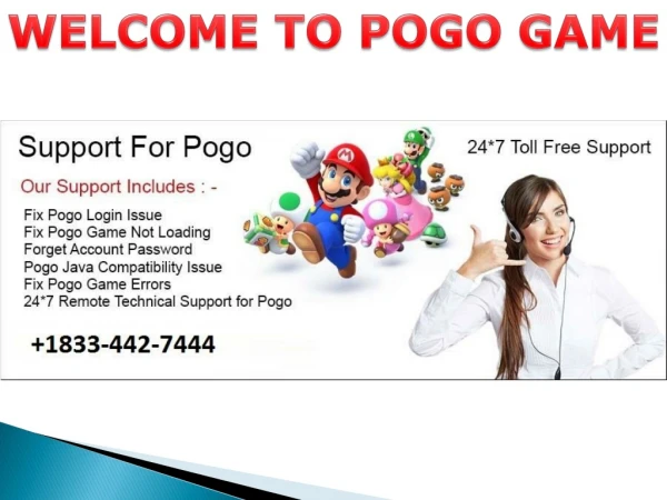 1833-442-7444-Pogo game customer service|Technical Support.