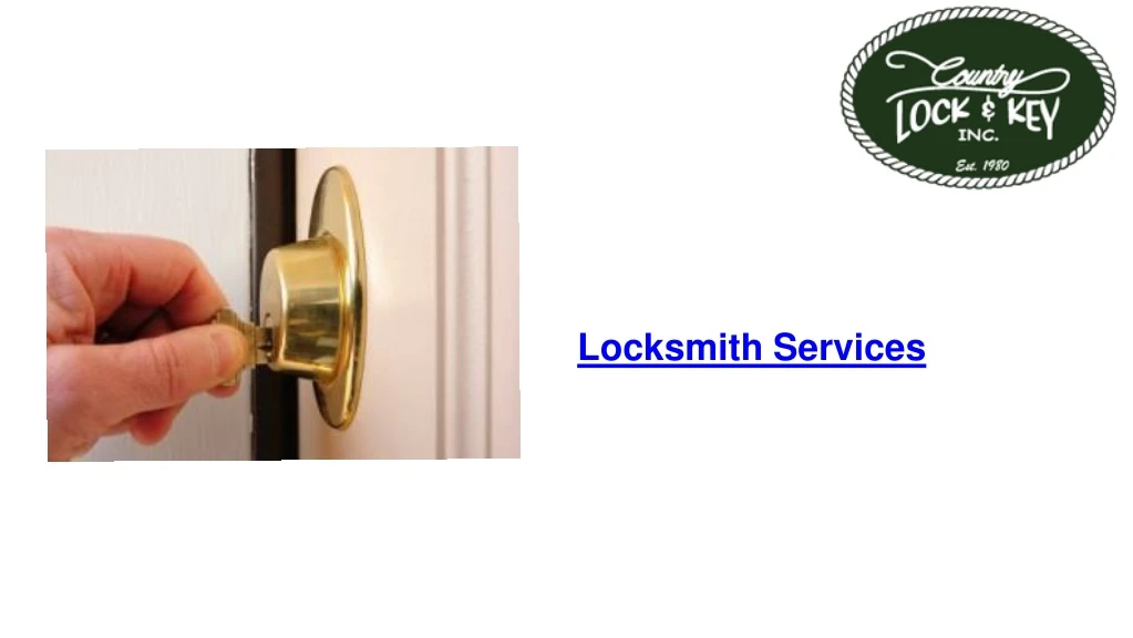 locksmith services