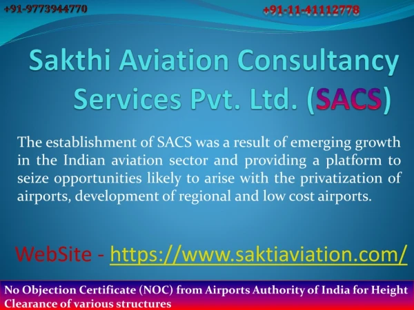 Sakthi Aviation Consultancy Services in Delhi, India