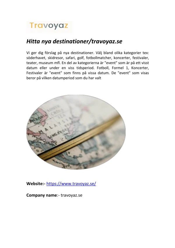 hitta nya destinationer travoyaz se