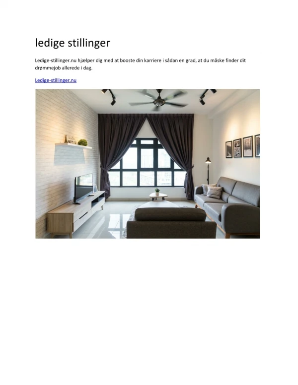 ledige stillinger