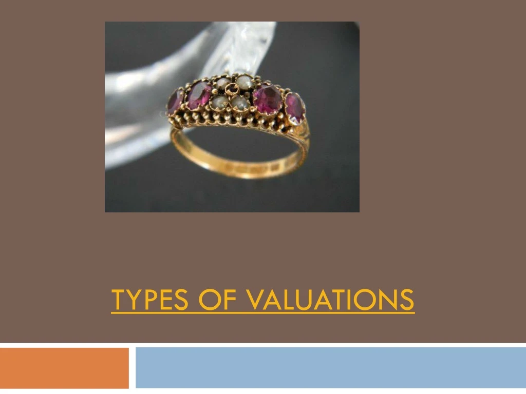 types of valuations