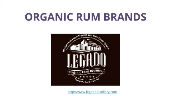 Organic Rum Brands